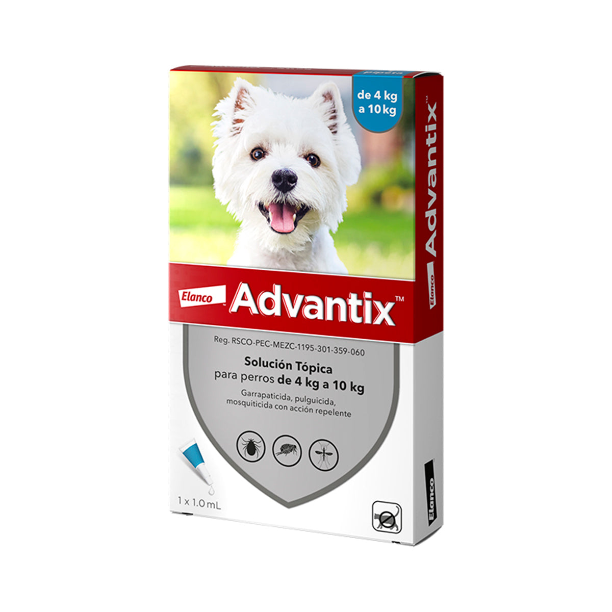 Advantix® Pipeta Antiparasitaria para Perros - Protección Completa Contra Pulgas, Garrapatas y Mosquitos