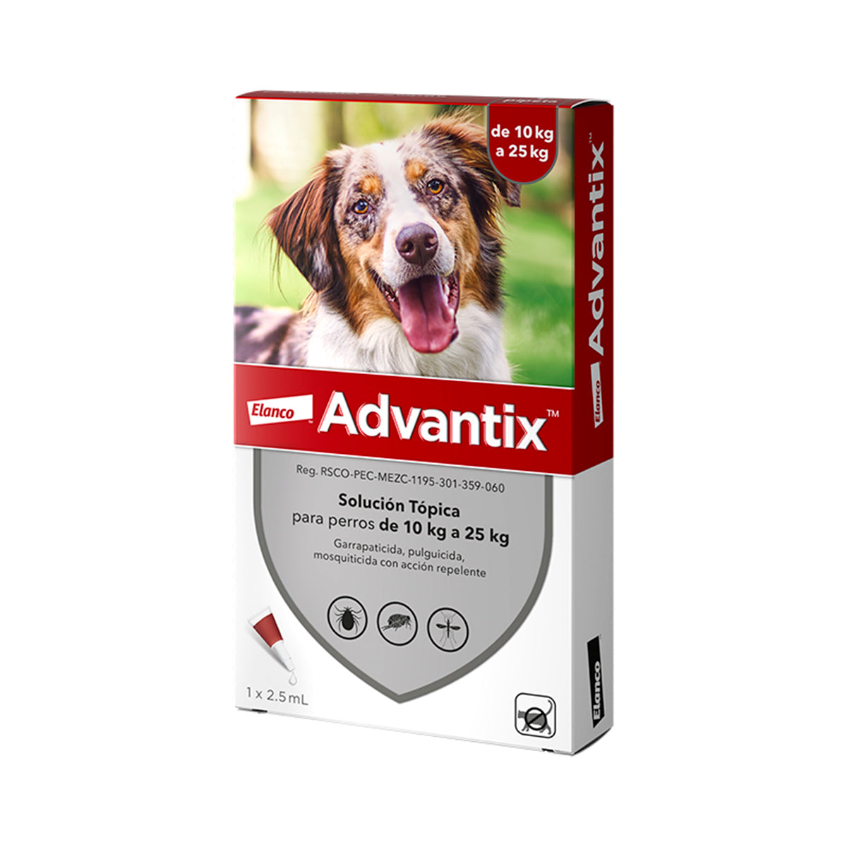 Advantix® Pipeta Antiparasitaria para Perros - Protección Completa Contra Pulgas, Garrapatas y Mosquitos