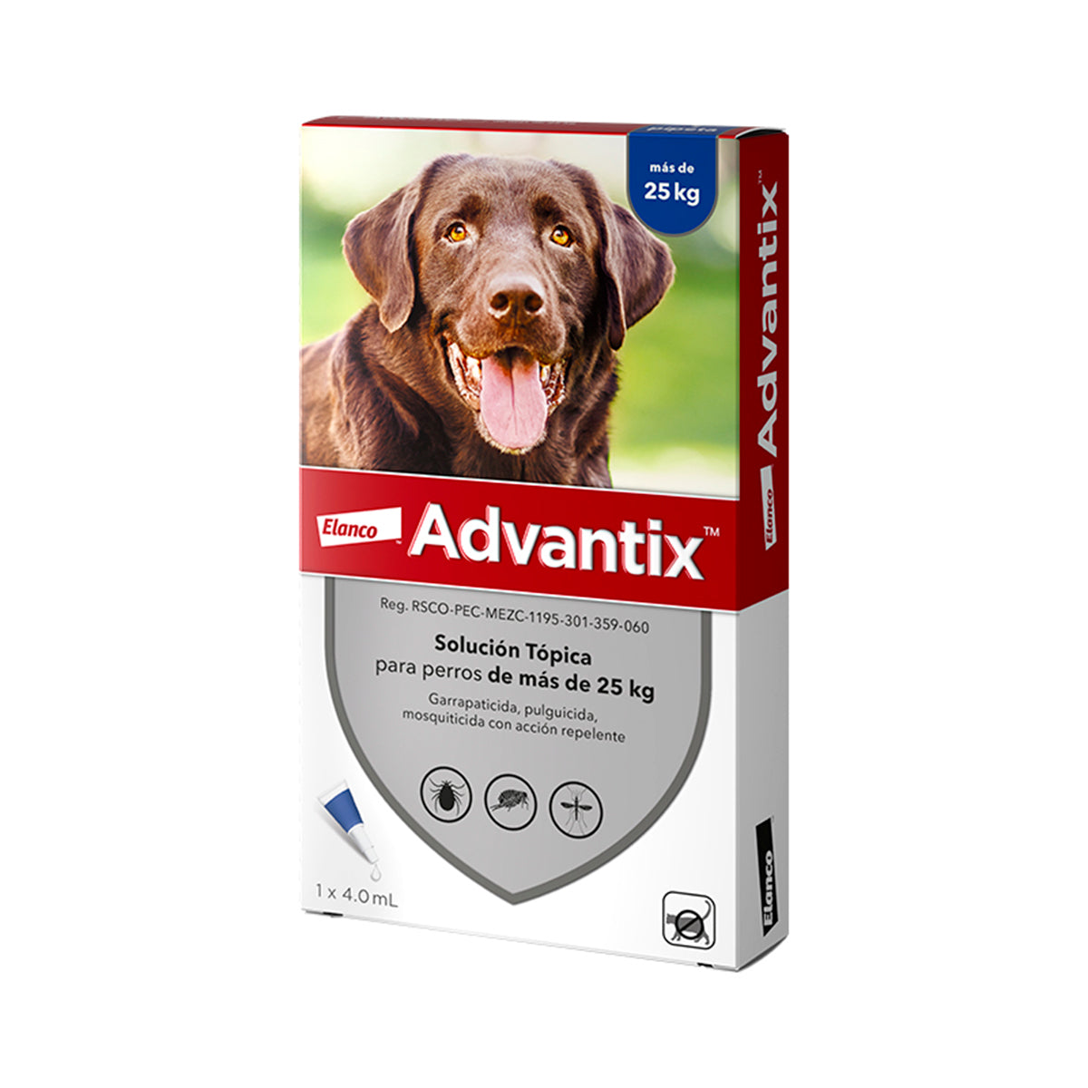 Advantix® Pipeta Antiparasitaria para Perros - Protección Completa Contra Pulgas, Garrapatas y Mosquitos