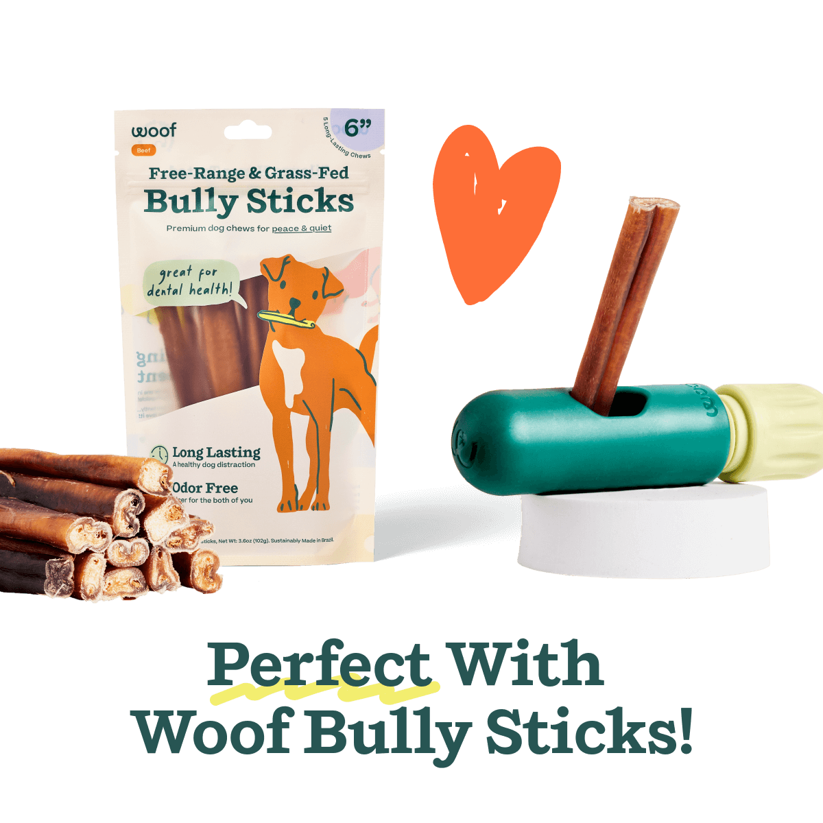 BullySafe para Perros | Juguete Interactivo para Prolongar el Tiempo de Mordida y Jugar Seguro de Woof