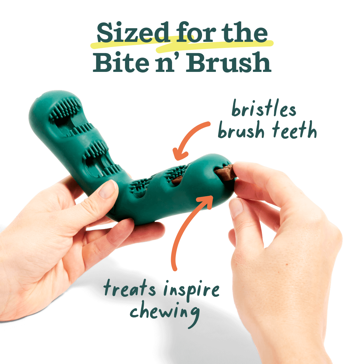 Bite n’ Brush Refills para Perros | Limpieza Dental Natural con Cada Mordida de Woof