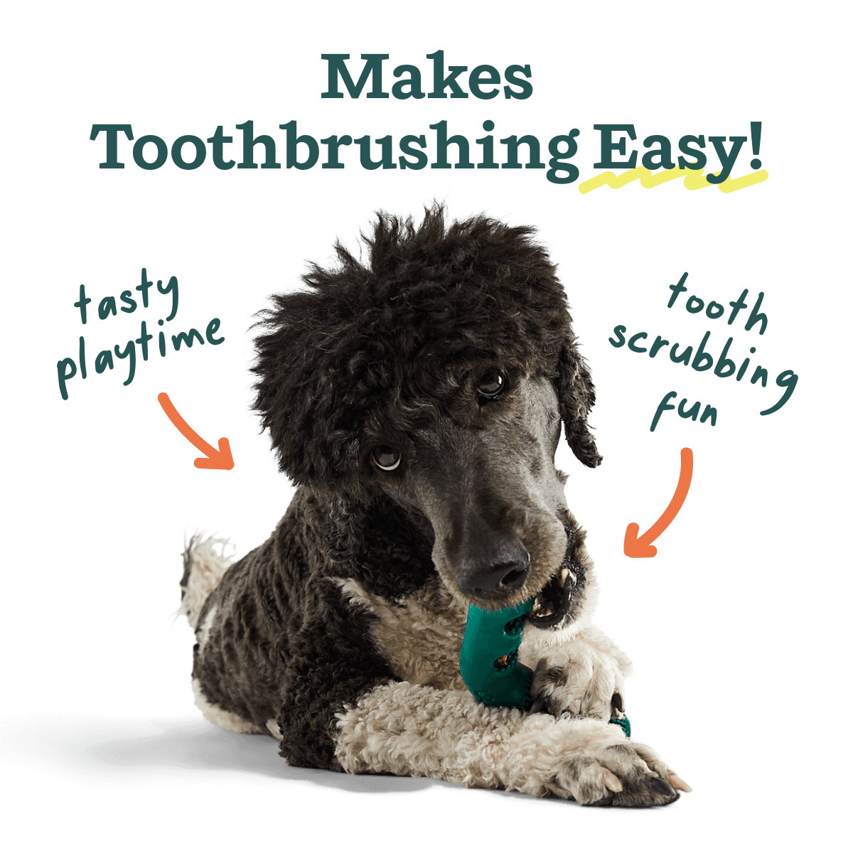 Bite n’ Brush Refills para Perros | Limpieza Dental Natural con Cada Mordida de Woof