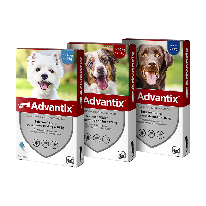 Advantix® Pipeta Antiparasitaria para Perros - Protección Completa Contra Pulgas, Garrapatas y Mosquitos