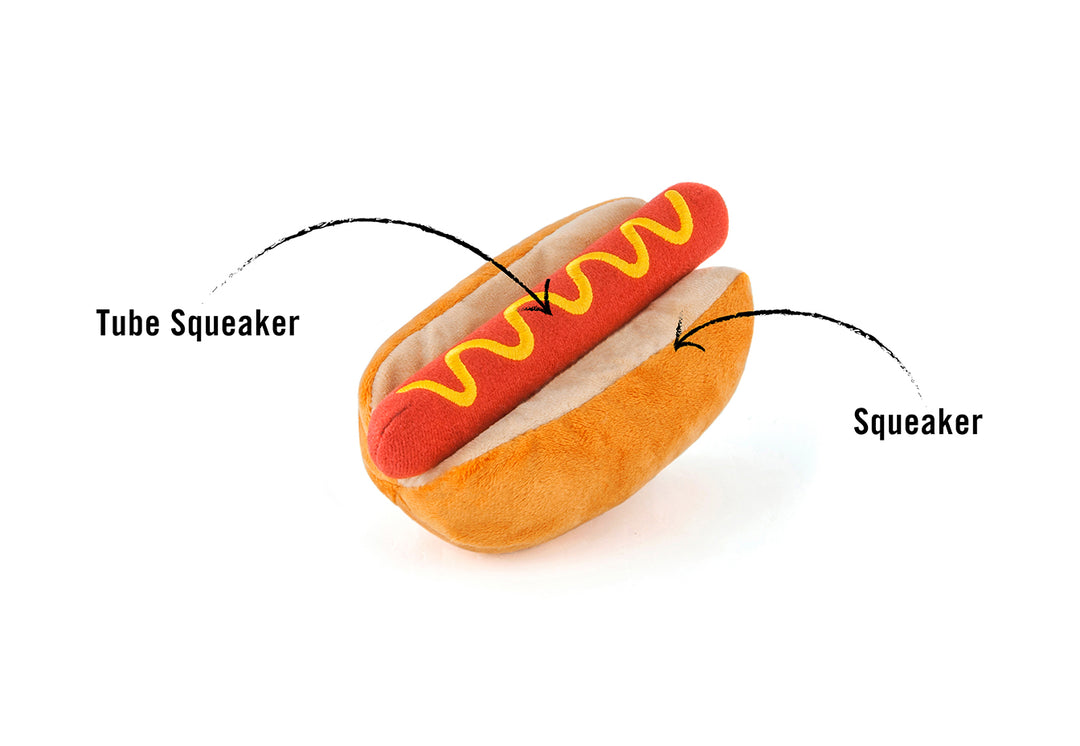 El Hot Dog - Juguete de Peluche para Perros American Classic® | Pet P.L.A.Y.