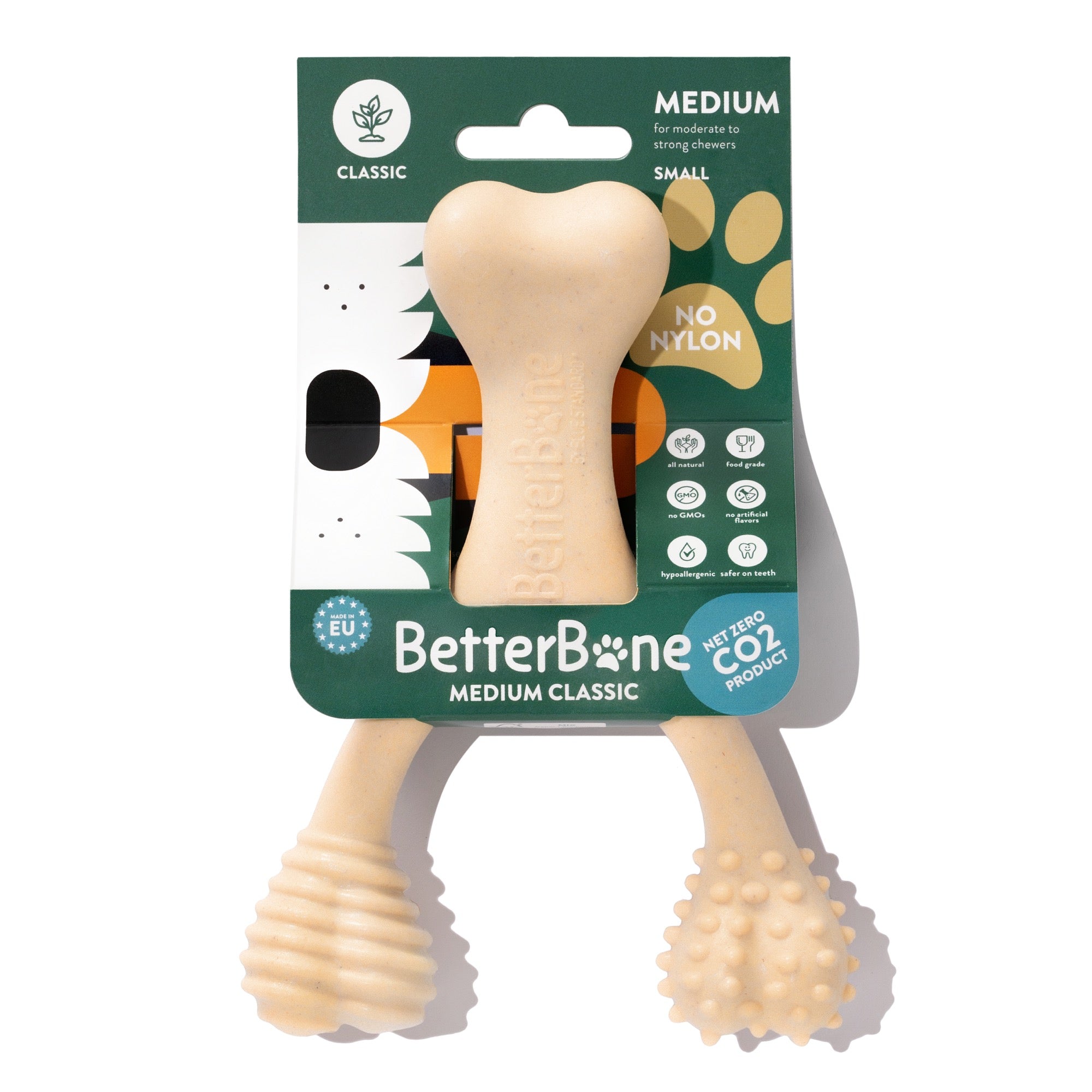 BetterBone MEDIUM: Hueso Masticable HIPOALERGENICO para Perros