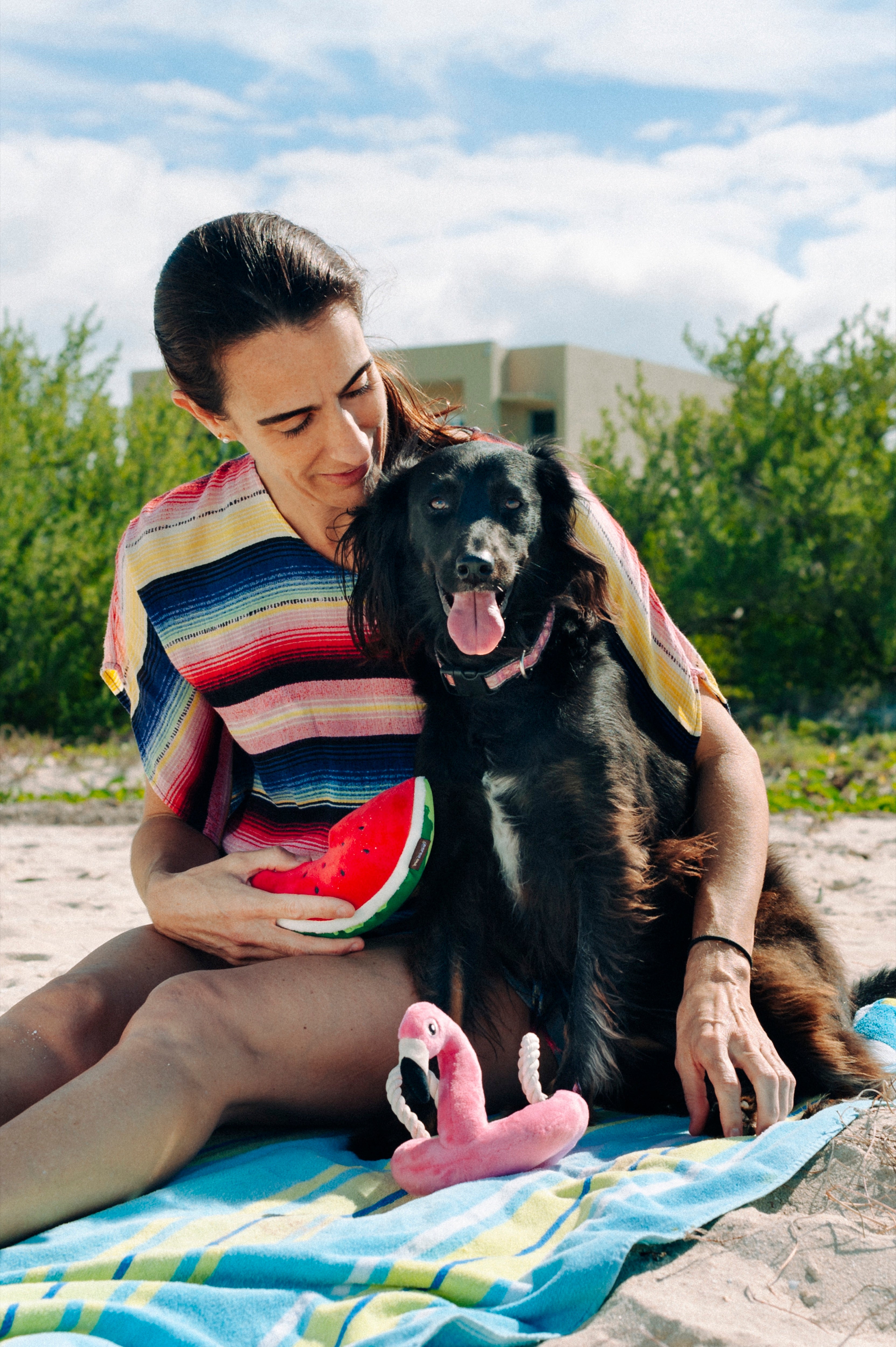 El Flamenco Flotante - Juguete de Peluche para Perros Tropical Paradise™ | Pet P.L.A.Y.