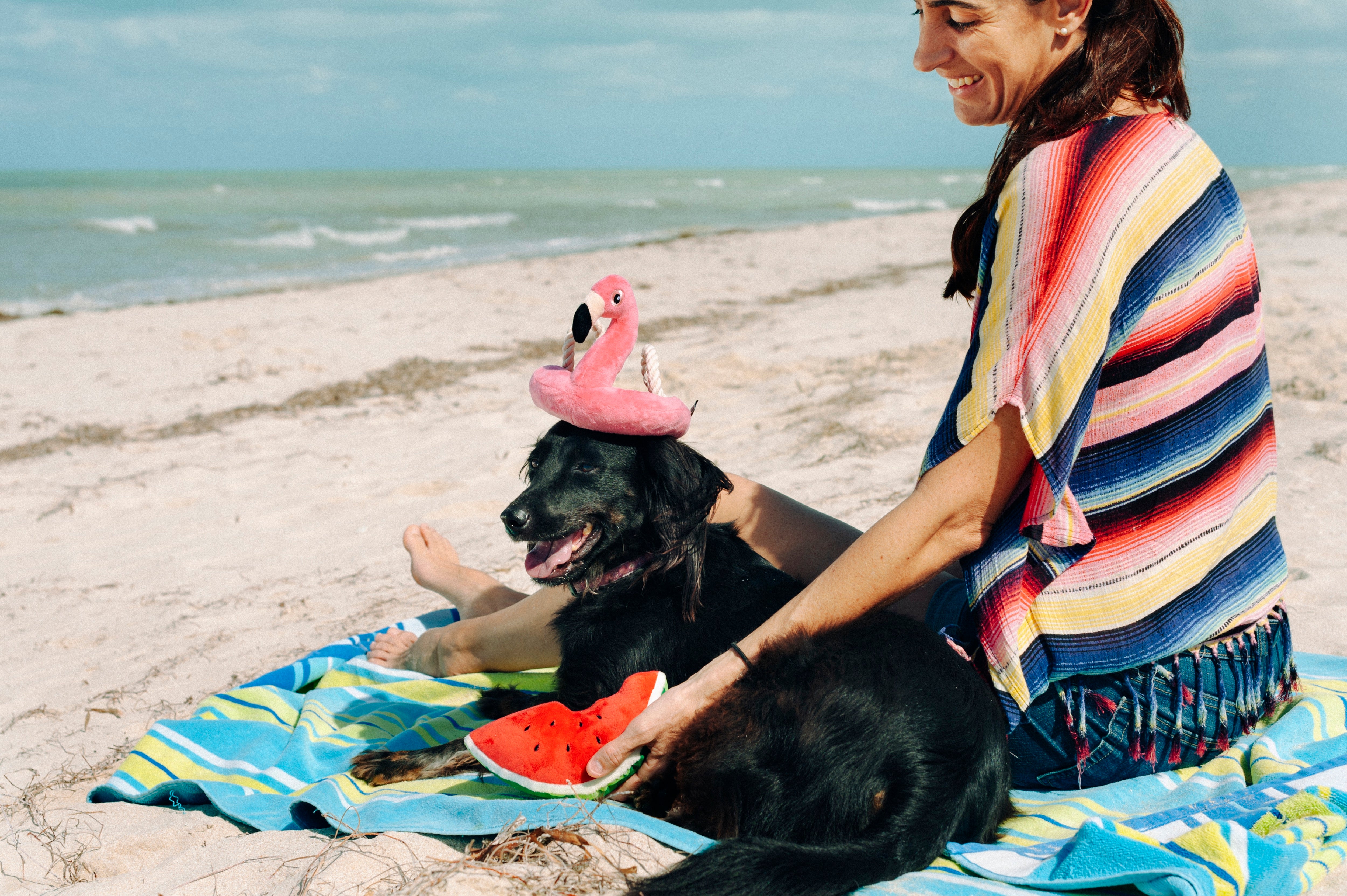 El Flamenco Flotante - Juguete de Peluche para Perros Tropical Paradise™ | Pet P.L.A.Y.