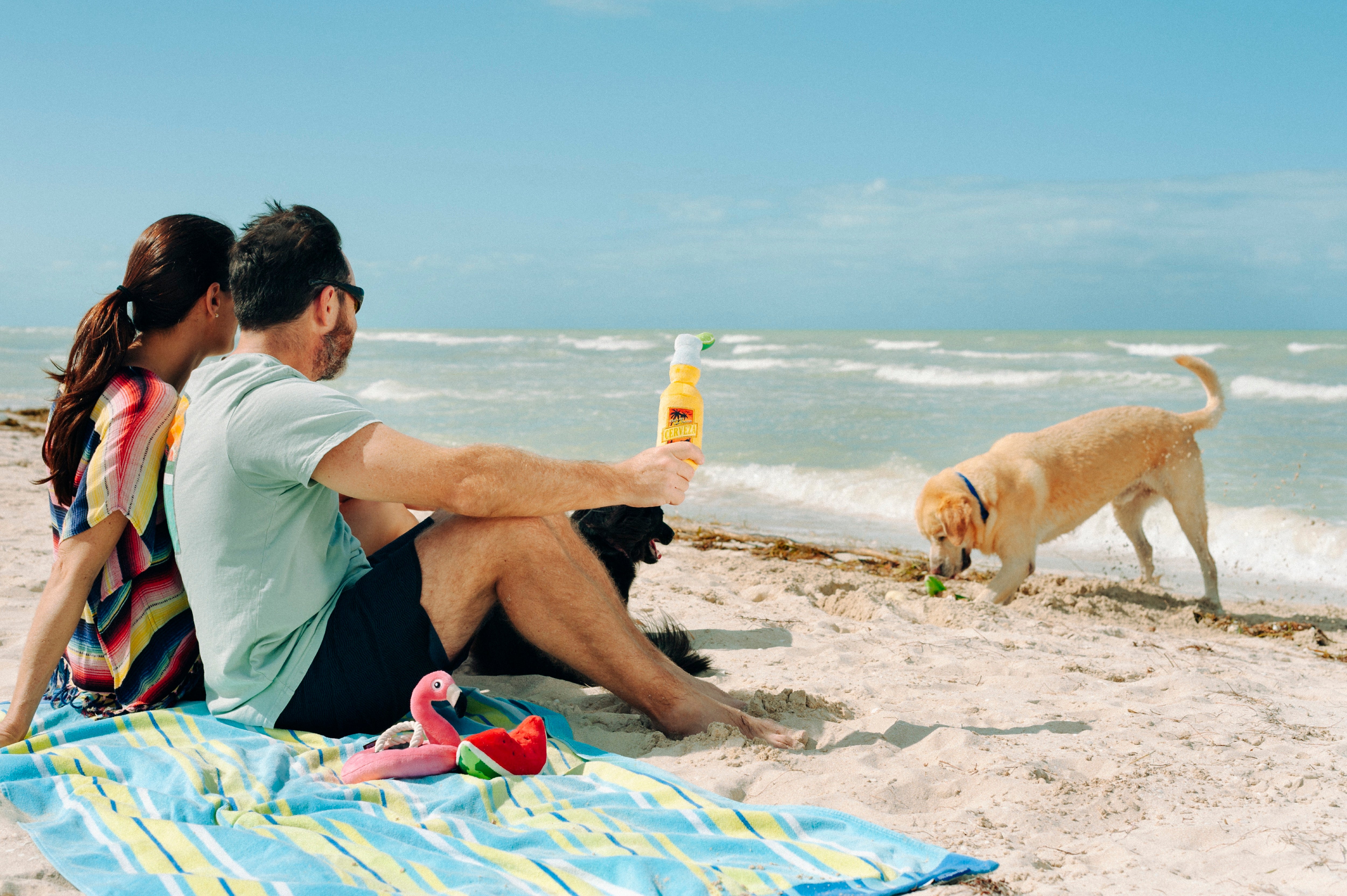 El Flamenco Flotante - Juguete de Peluche para Perros Tropical Paradise™ | Pet P.L.A.Y.