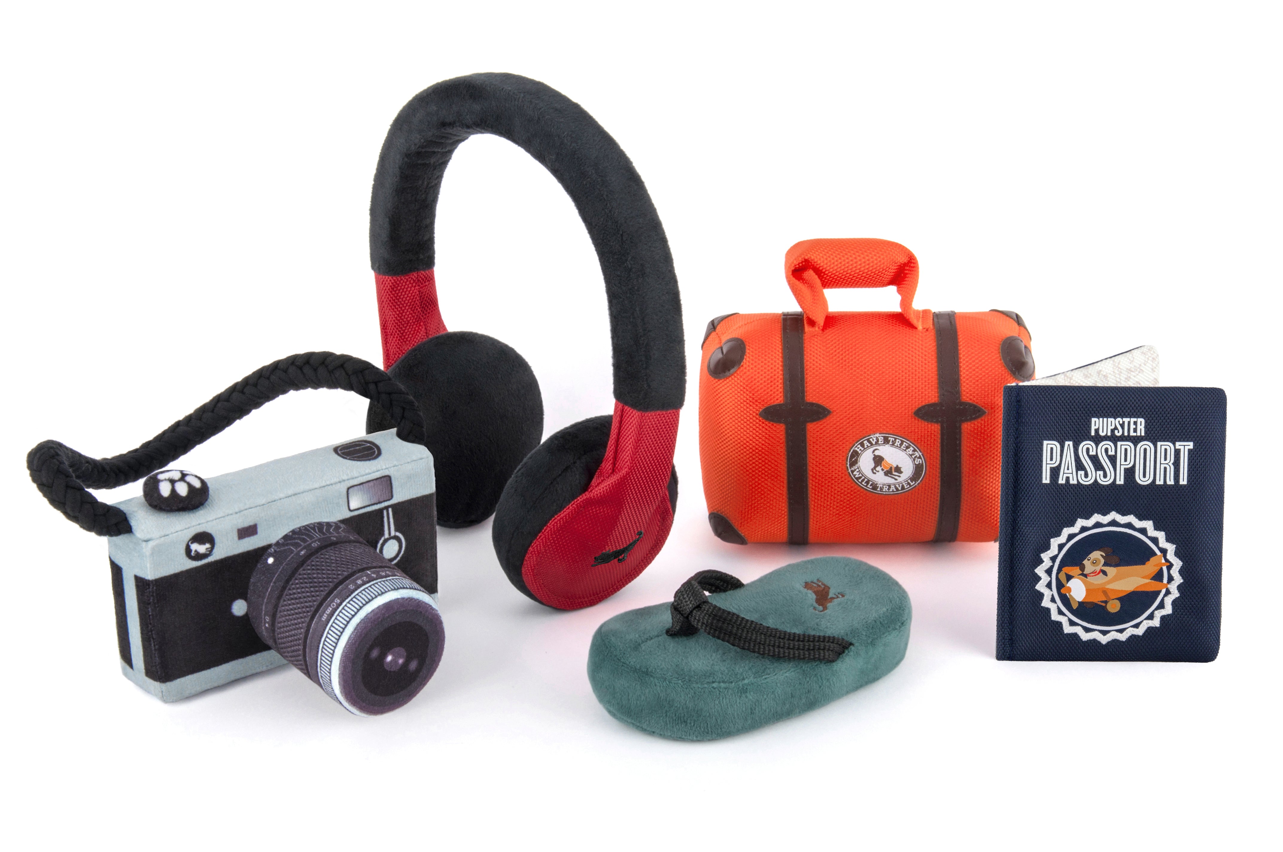 Los Auriculares - Juguete de Peluche para Perros Globetrotter | Pet P.L.A.Y.