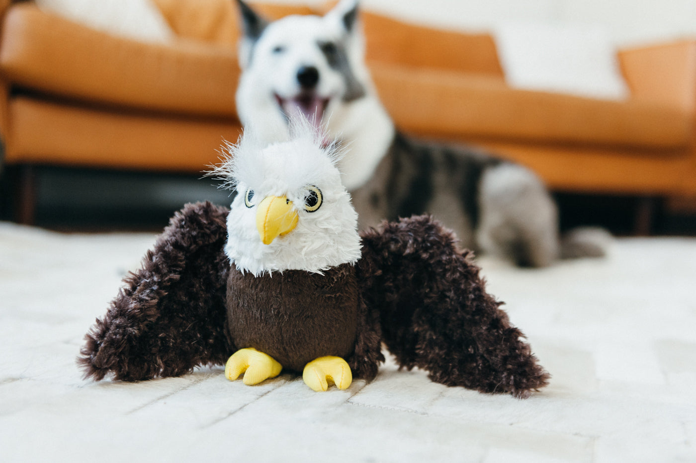 Edgar el Águila - Juguete de Peluche para Perros Fetching Flock™ | Pet P.L.A.Y.