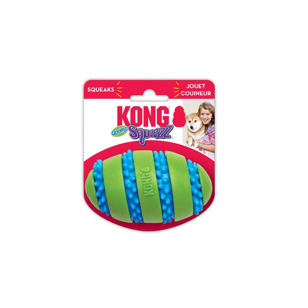 Squeezz Goomz - Balón Americano de Juguete para Perros de Kong