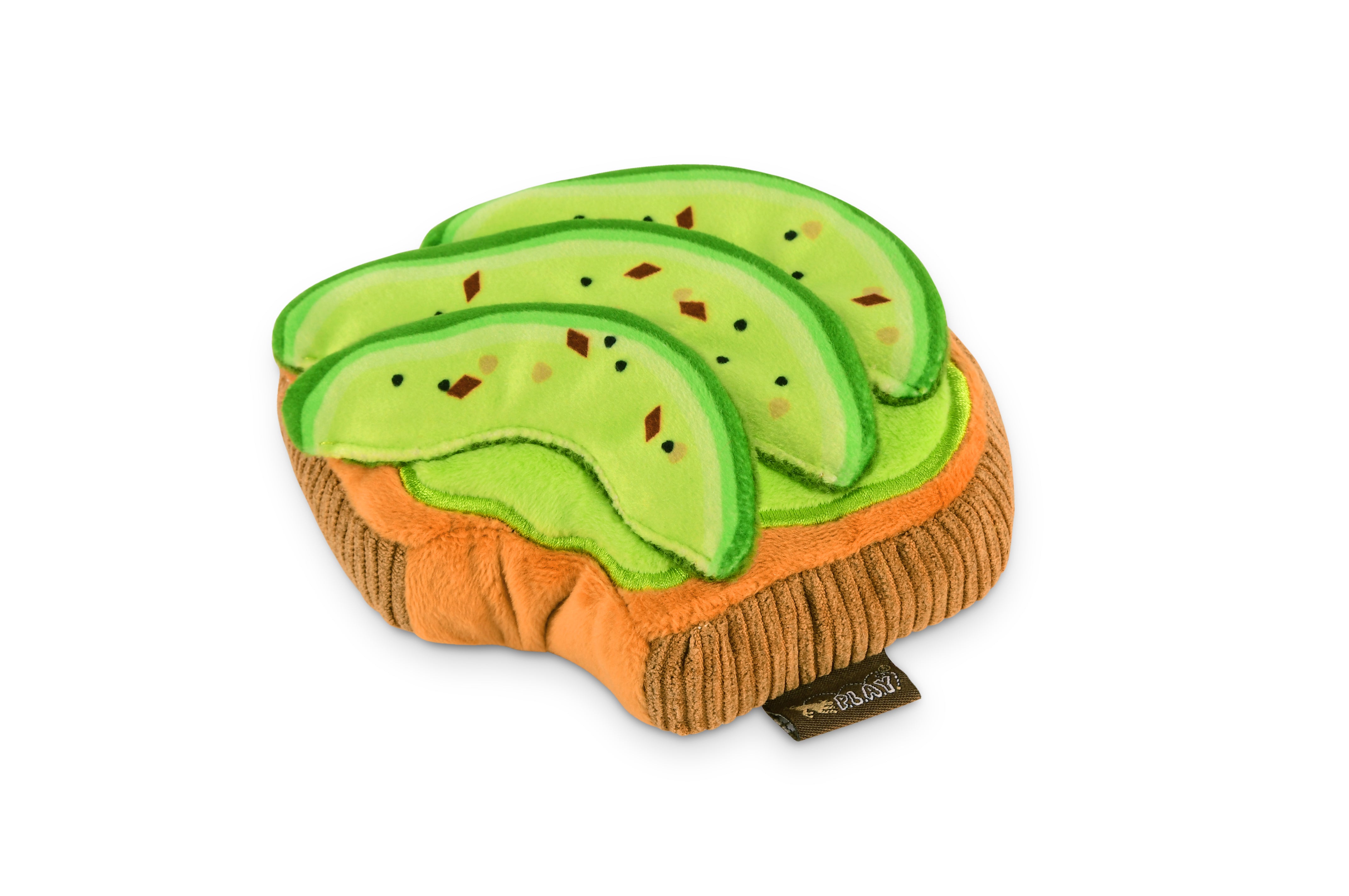 La Tostada de Aguacate - Juguete de Peluche para Perros Barking Brunch™ | Pet P.L.A.Y.