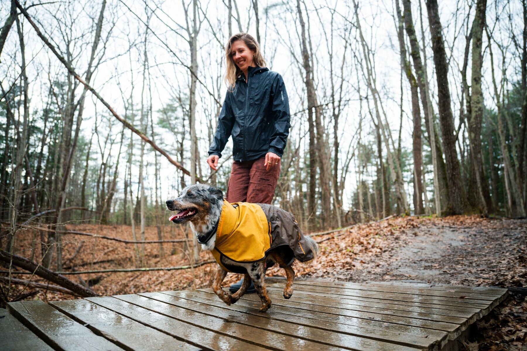 Impermeable Para Perros Sun Shower™ - Resistente al Agua y Viento - Café (Earth Brown) | Ruffwear®