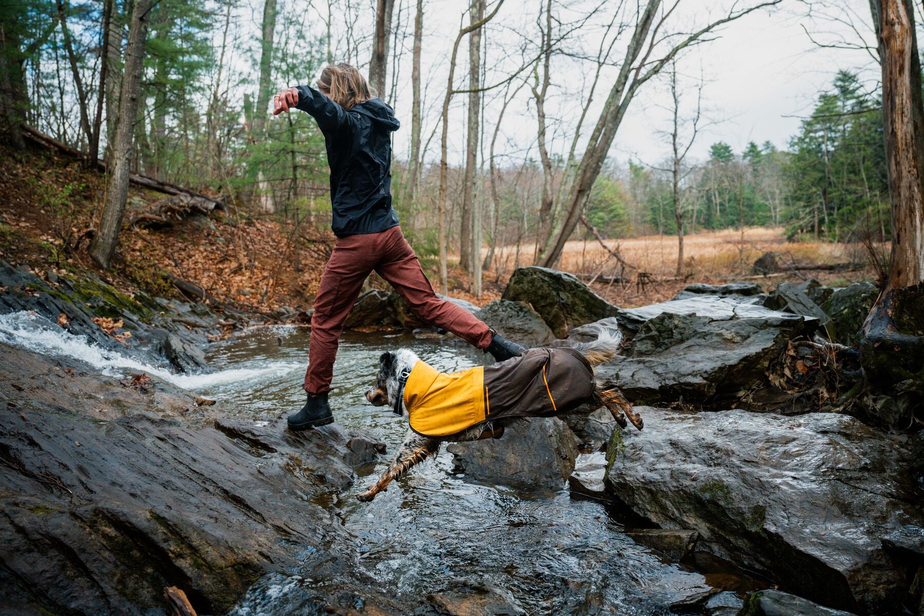 Impermeable Para Perros Sun Shower™ - Resistente al Agua y Viento - Amarillo (Mineral Yellow) | Ruffwear®