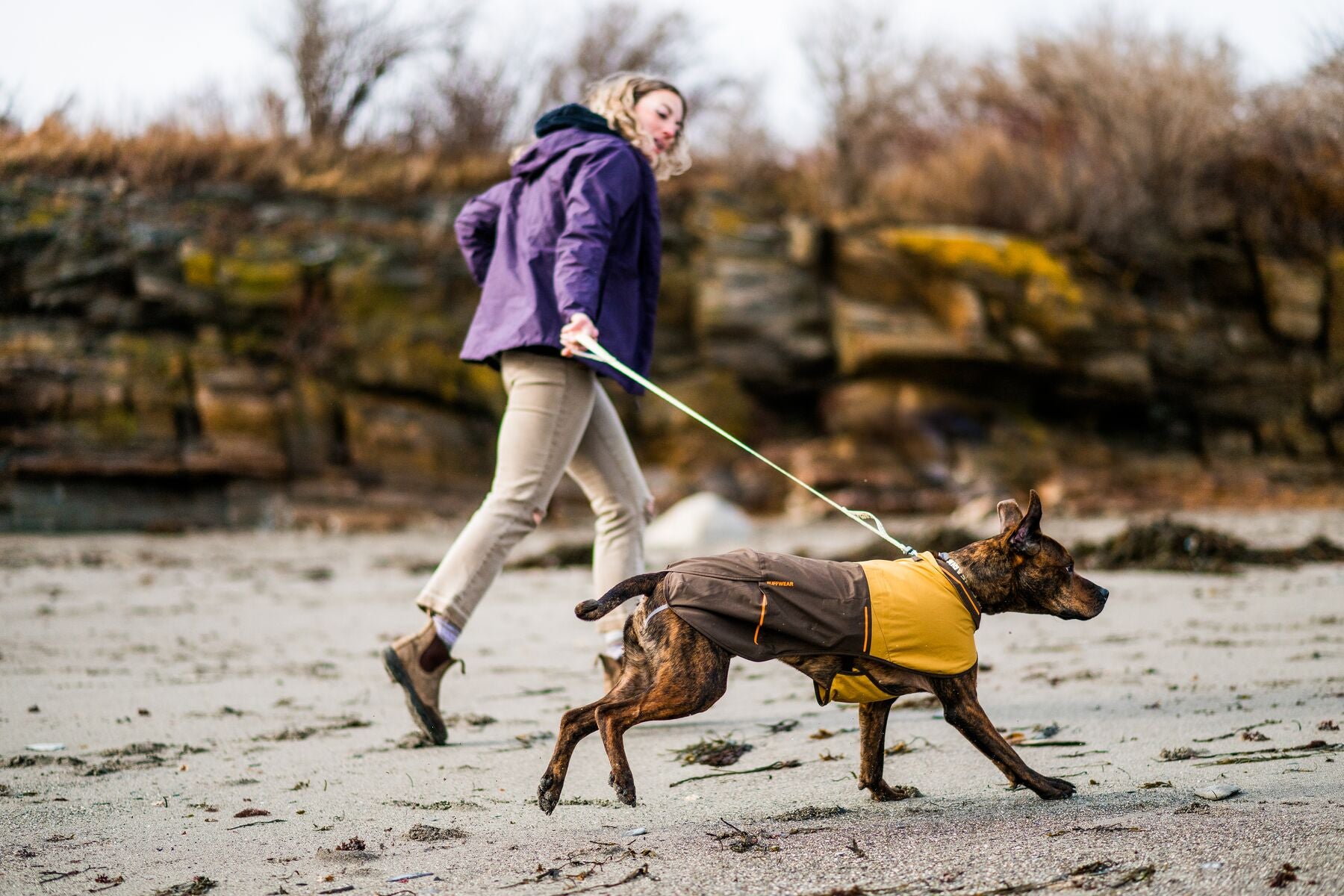 Impermeable Para Perros Sun Shower™ - Resistente al Agua y Viento - Café (Earth Brown) | Ruffwear®