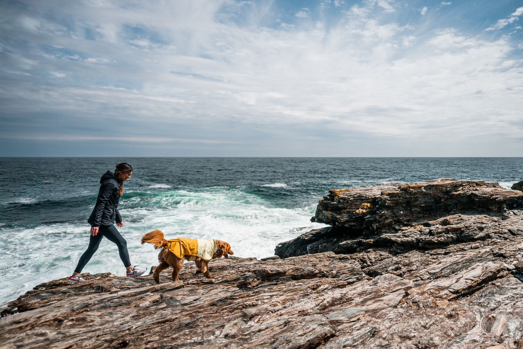 Impermeable Para Perros Sun Shower™ - Resistente al Agua y Viento - Amarillo (Mineral Yellow) | Ruffwear®