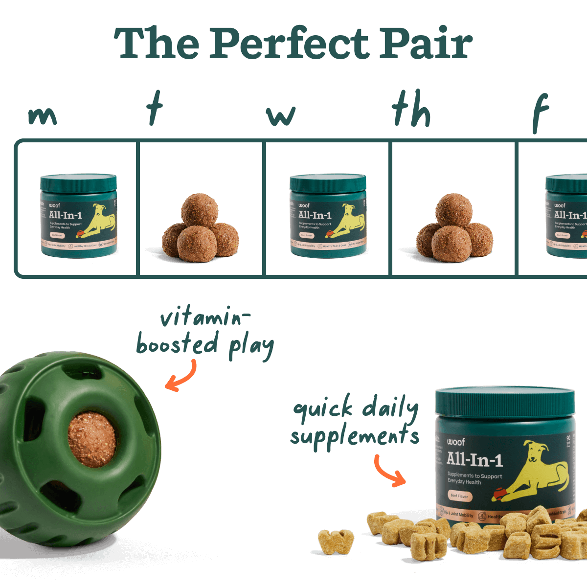 Chews All-in-1 para Perros | Suplemento Integral para Perros de Woof