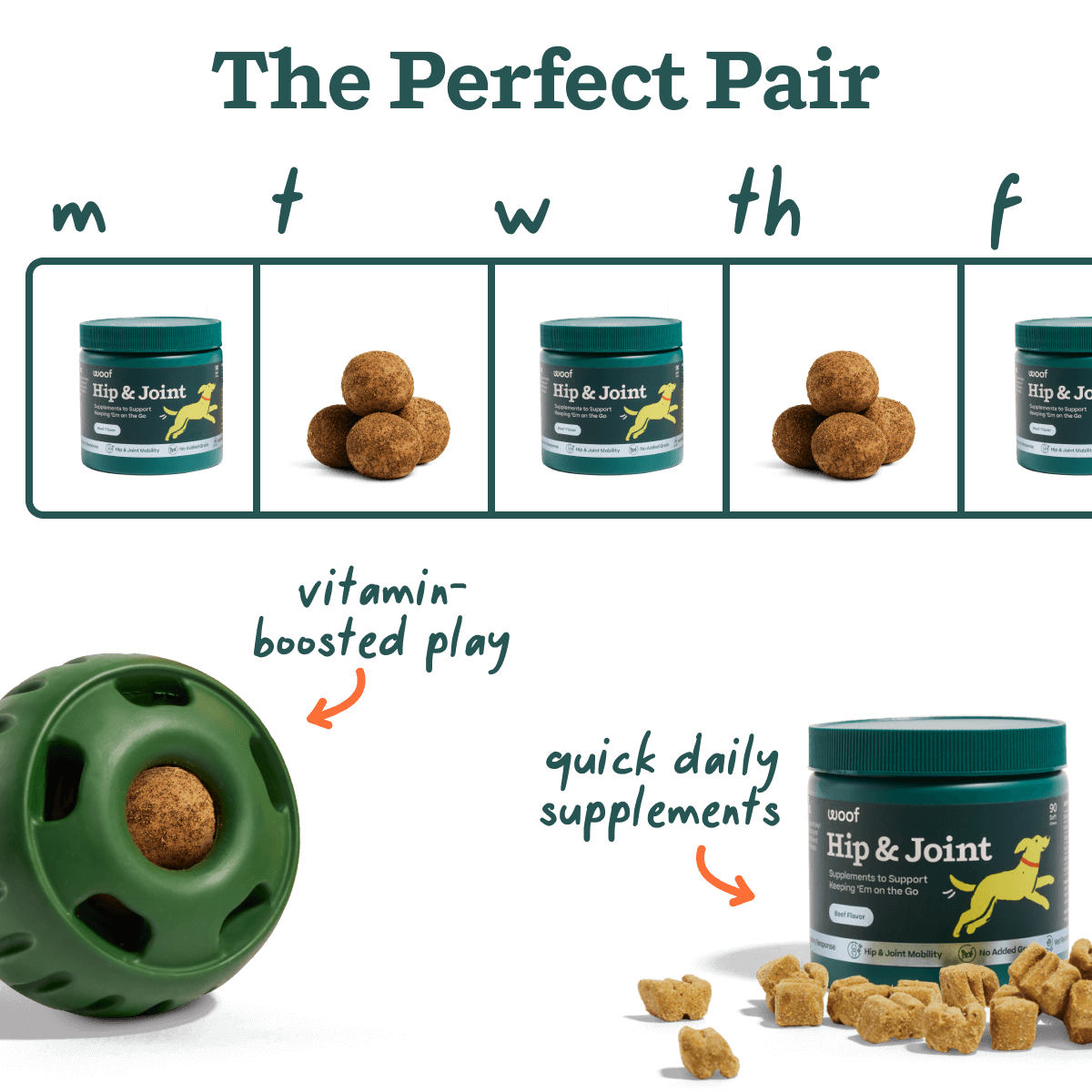 Chews Hip & Joint para Perros | Cuidado y Salud de Articulaciones de Woof