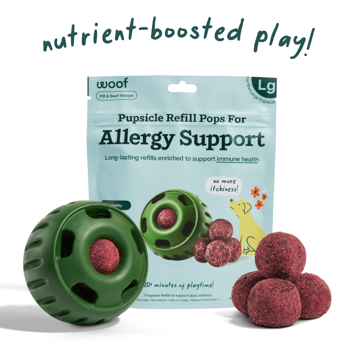 Allergy & Immunity Pops para Perros | Refuerzo Inmunológico de Woof