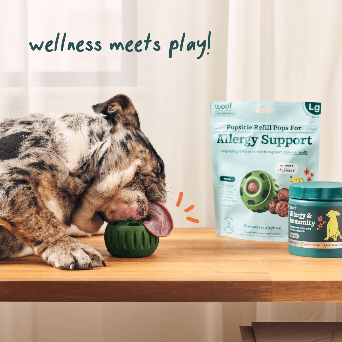 Allergy & Immunity Pops para Perros | Refuerzo Inmunológico de Woof