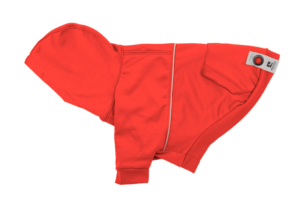 Sudadera Roja Cuidado Con el Perro